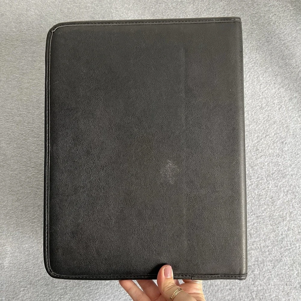 Florida Gators UF Bi-Fold Writing Note Pad Folio‎ Black Faux Leather Portfolio